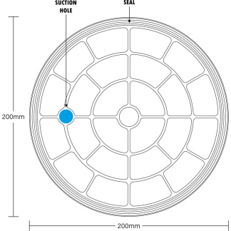 AHN15 Powr-Grip N4000TSC Textured Suction Cup Illustration 02
