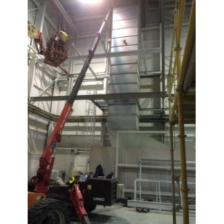 UNIC URW-376 Mini Spider Crane has a max lifting height of approx 14.9m UNIC URW-376 Mini Spider Crane has a max lifting height of approx 14.9m