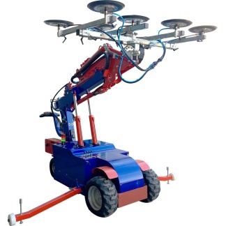 Oscar 800 Offroad Glazing Robot – Arm Up Angle Front Oscar 800 Offroad Glazing Robot – Arm Up Angle Front