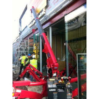 P11104 Intelli-Grip Glass Vacuum Lifter with URW-295 Mini Spider Crane