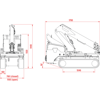 TMC 060 Tracked Pick & Carry Crane Dimensions TMC 060 Tracked Pick & Carry Crane Dimensions