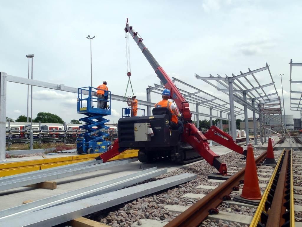 URW-376 Mini Spider Crane – Railway Beams URW-376 Mini Spider Crane – Railway Beams