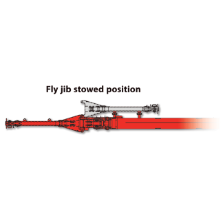 URW-706 Mini Spider Crane – Fly Jib Stowed Position