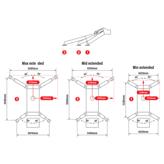 URW-706 Mini Spider Crane – UR-A706CL Outriggers