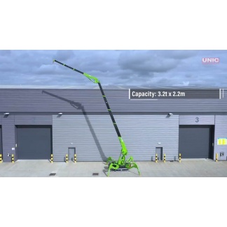 UNIC UM325 Pop-Up Lithium-Ion Spider Crane – Video Thumbnail