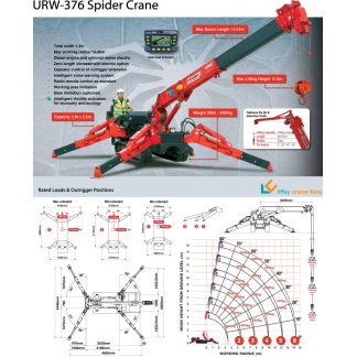 UNIC URW376 Spider Crane Spec Sheet UNIC URW376 Spider Crane Spec Sheet